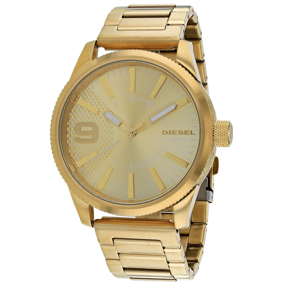 Reloj Diesel para Hombre Rasp - Esfera Dorada y Acero Inoxidable