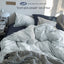 Solid Color Simple Four-Piece Set Flannel Quilt Cover INS Style Quilt Cover Dormitory Summer Washed Cotton Bedding Three-Piece Set - Korvel