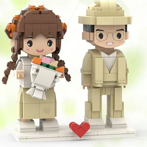 Photo customization Building blocks figurines portraits birthday gifts for couples and girlfriends DIY dolls figurines and ornam - Korvel