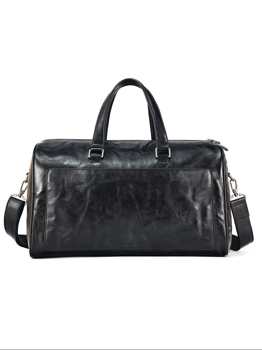 Bolsa de Viaje Portátil Retro de Cuero para Hombres