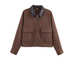 Stylish Women's Corduroy Bomber Jacket in 3 Colors