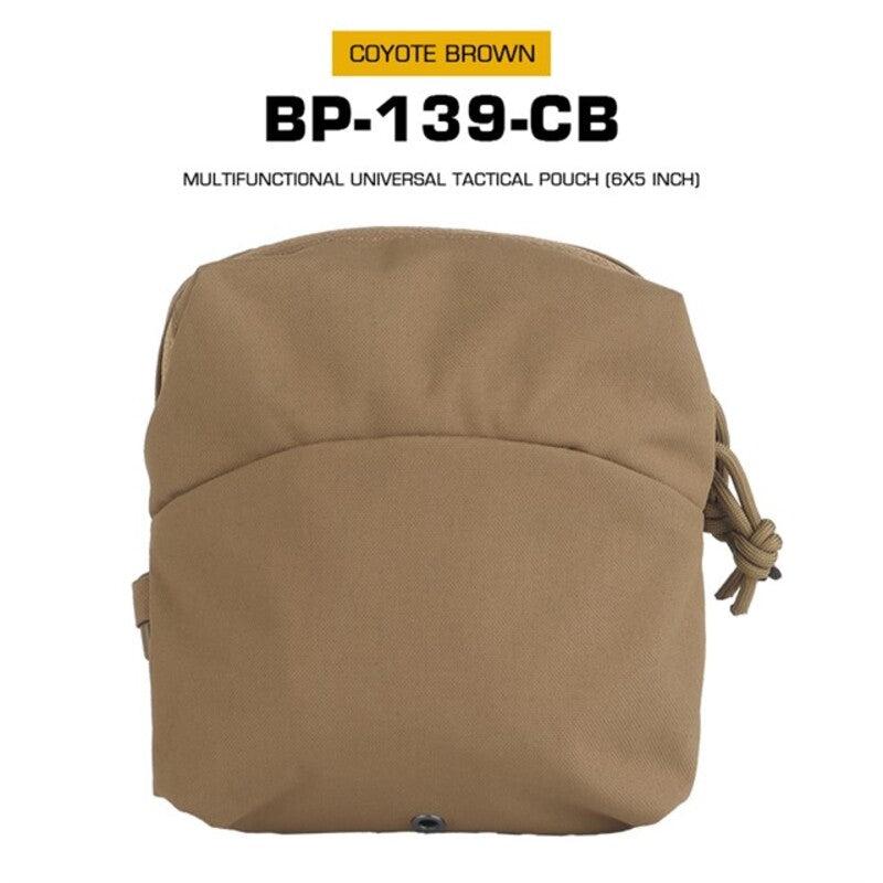 6x5 Inch Tactical MOLLE Pouch for Versatile Storage