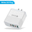4-in-1 2USB+2PD mobile charger, tablet plug, super fast charging multi port plug - Korvel