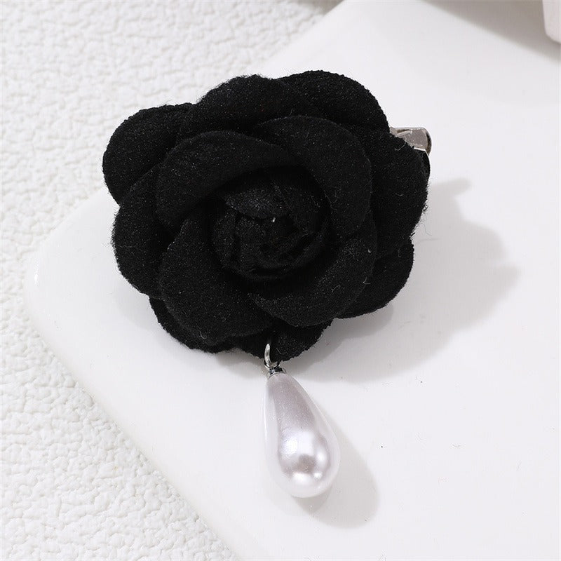 Flower pearl brooch female fashion camellia wedding dress decoration female jewelry - Korvel