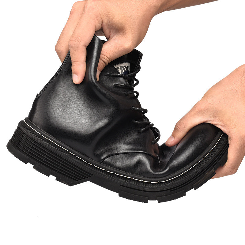 Fashion Zipper Tooling Boots for Outdoor Leisure
