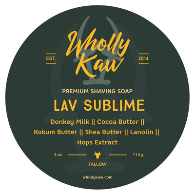 Collection de rasage Lav Sublime de Wholly Kaw