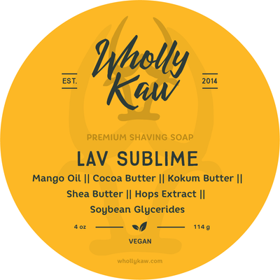 Collection de rasage Lav Sublime de Wholly Kaw