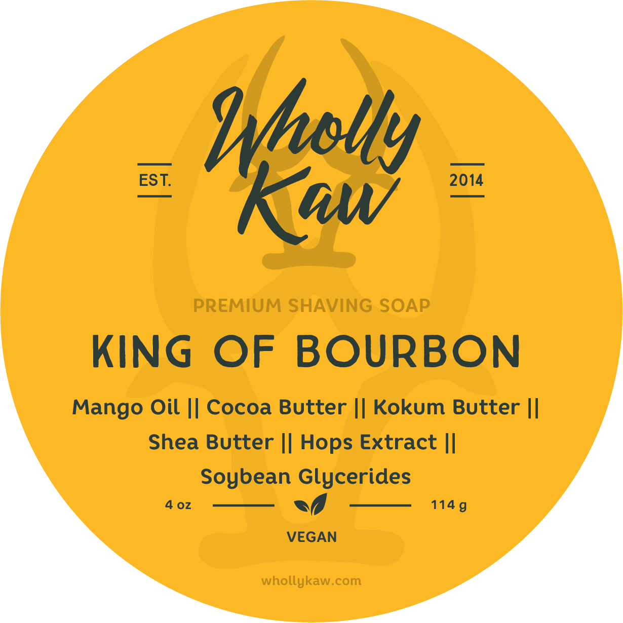 Colección de Afeitado Wholly Kaw King of Bourbon