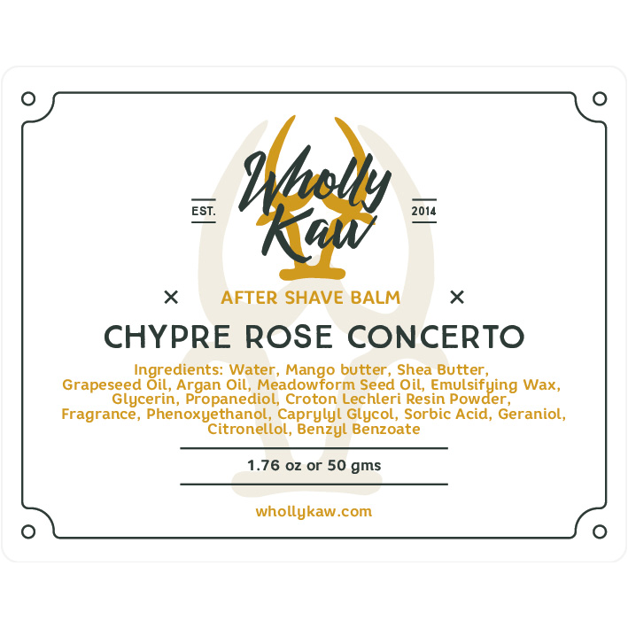 Colección de Afeitado Wholly Kaw Chypre Rose Concerto