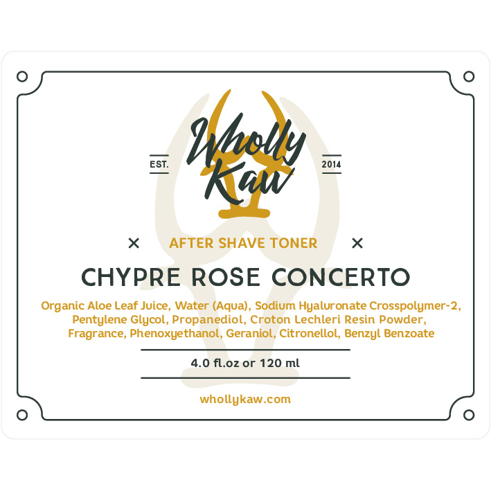 Colección de Afeitado Wholly Kaw Chypre Rose Concerto