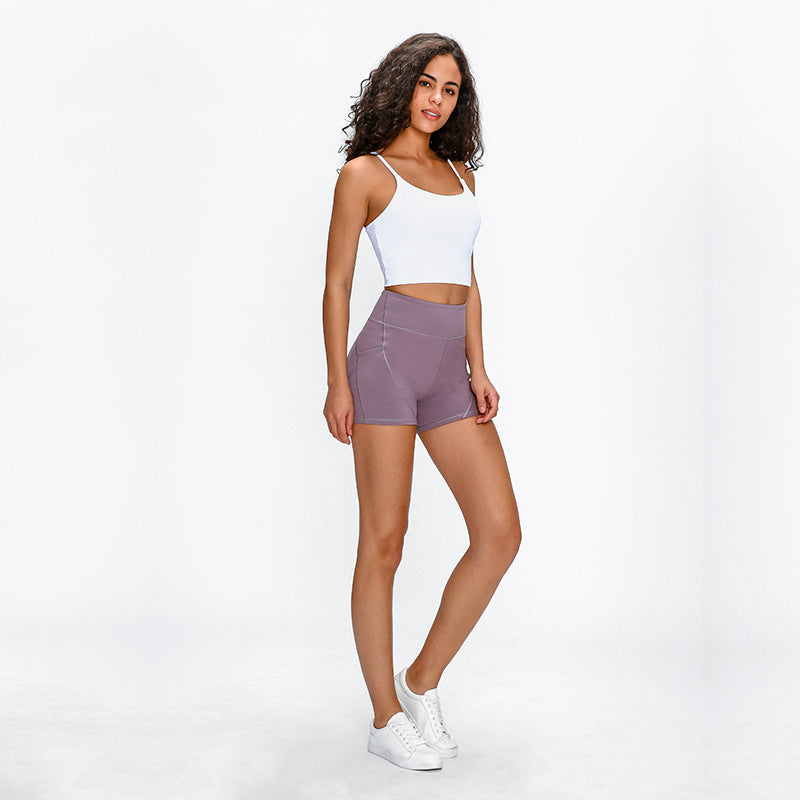 SHINBENE High Waisted Soft Cotton Feel Athletic Shorts
