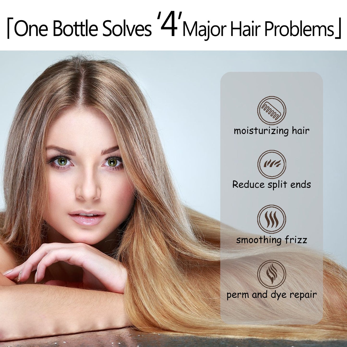 Leavehin Repair Hair Mask, Repair Dry And Frizzy Hair Smooth Smooth Anti-Loss Hair Care Hair Mask - Korvel