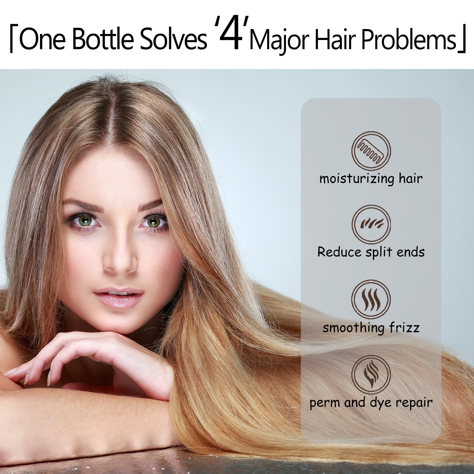 Leavehin Repair Hair Mask, Repair Dry And Frizzy Hair Smooth Smooth Anti-Loss Hair Care Hair Mask - Korvel