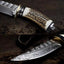 Exquisite Custom Damascus Steel Hunting Knife - Korvel