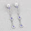 0.60 Carat Genuine Tanzanite Sterling Silver Earrings