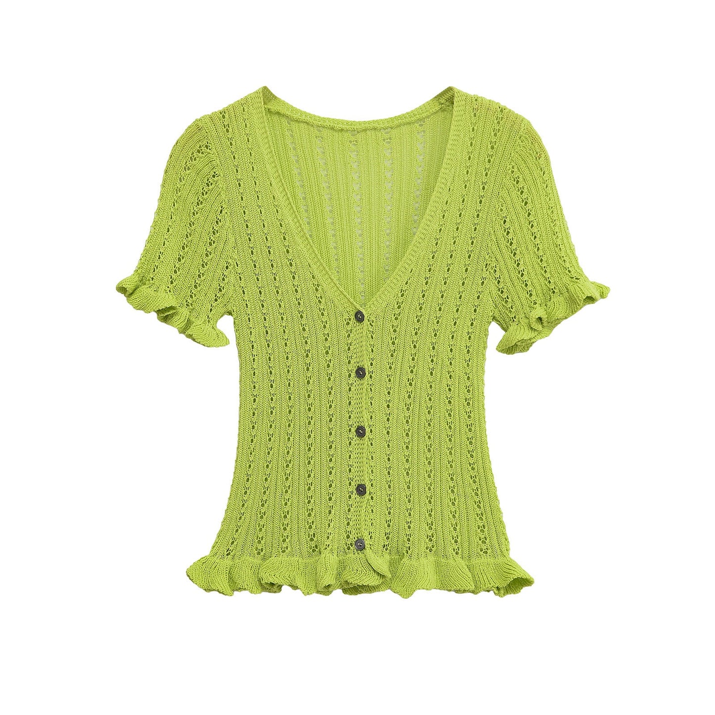 Spring New  Style Round Neck Solid Color Loose Knit Sweater for Women - Korvel