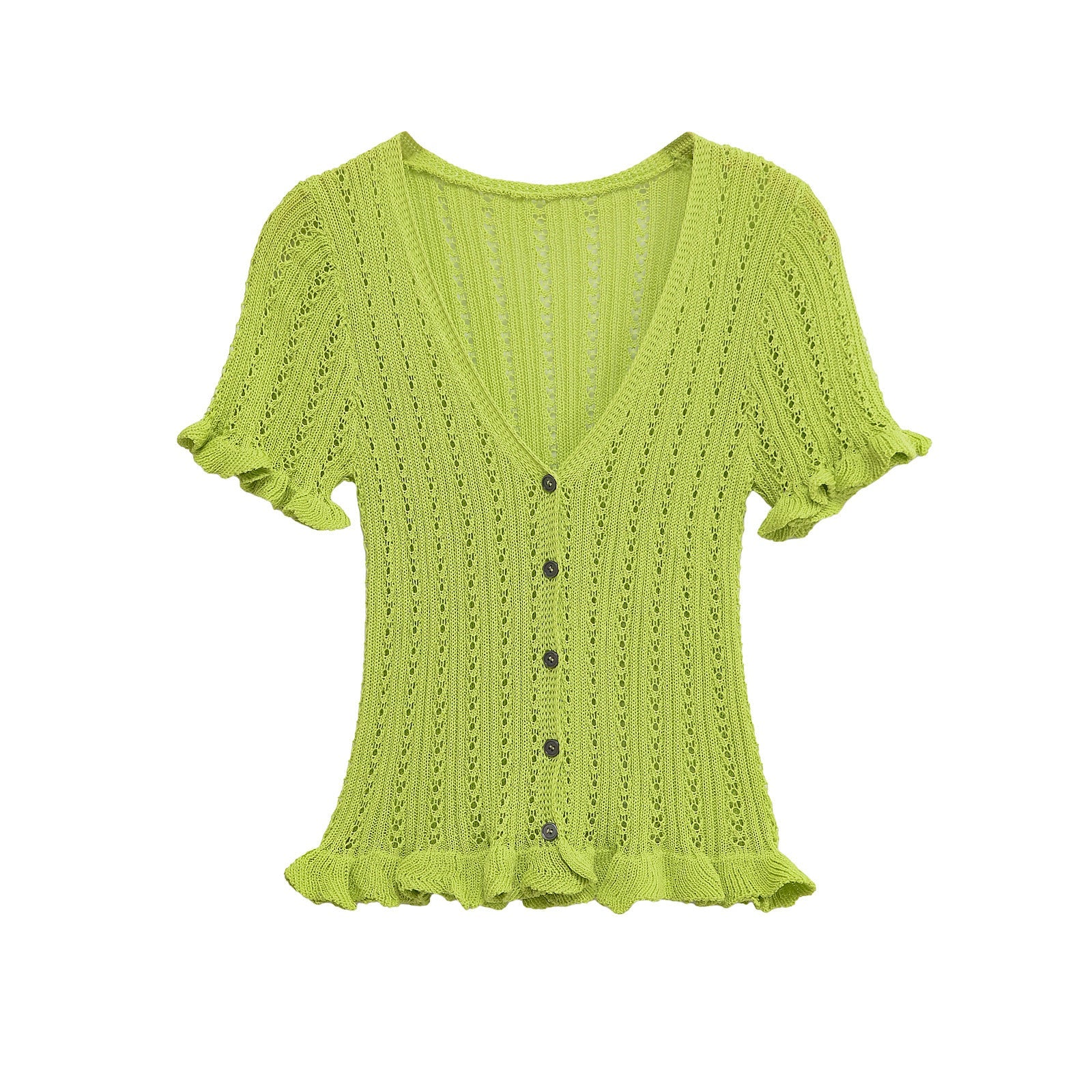Spring New  Style Round Neck Solid Color Loose Knit Sweater for Women - Korvel