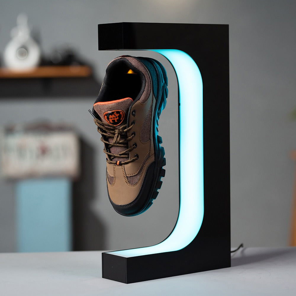 Magnetic levitation acrylic platform desktop advertising rotating display platform Magnetic levitation shoe display rack - Korvel