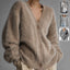 Loose V-neck Button Cardigan for Women - Stylish Knitted Sweater