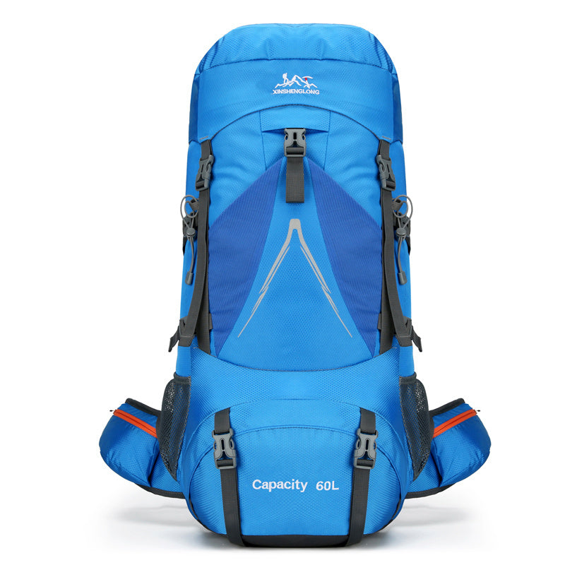 New Backpack Outdoor Hiking Bag 60L Large Capacity Nylon Travel Camping Hiking Backpack - Korvel