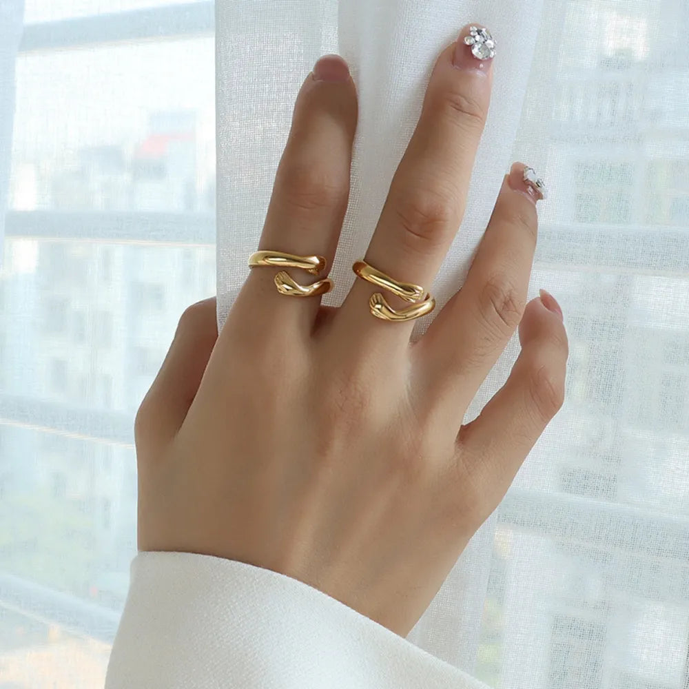 Titanium Steel Hug Bypass Ring - Korvel