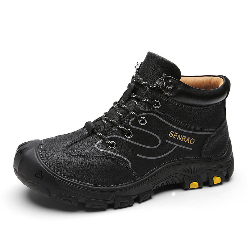 Botas Martin para Hombre, Zapatos Casual de Punta Alta para Exterior