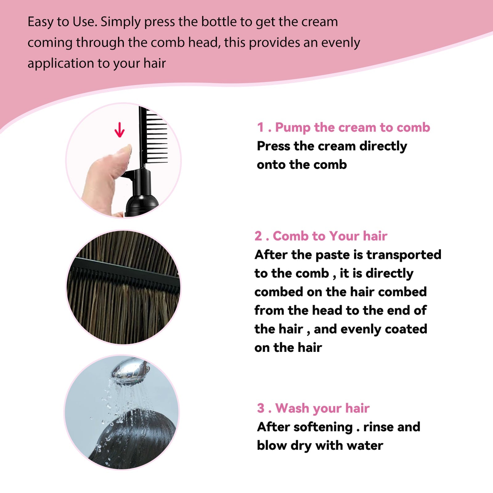Hair Straightening Cream, Hair Care Smooth Smooth Smooth Hair Care Cream - Korvel