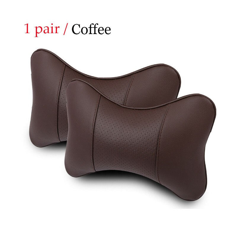 Luxury Linen Car Headrest Pillow - Unisex Neck Rest Cushion