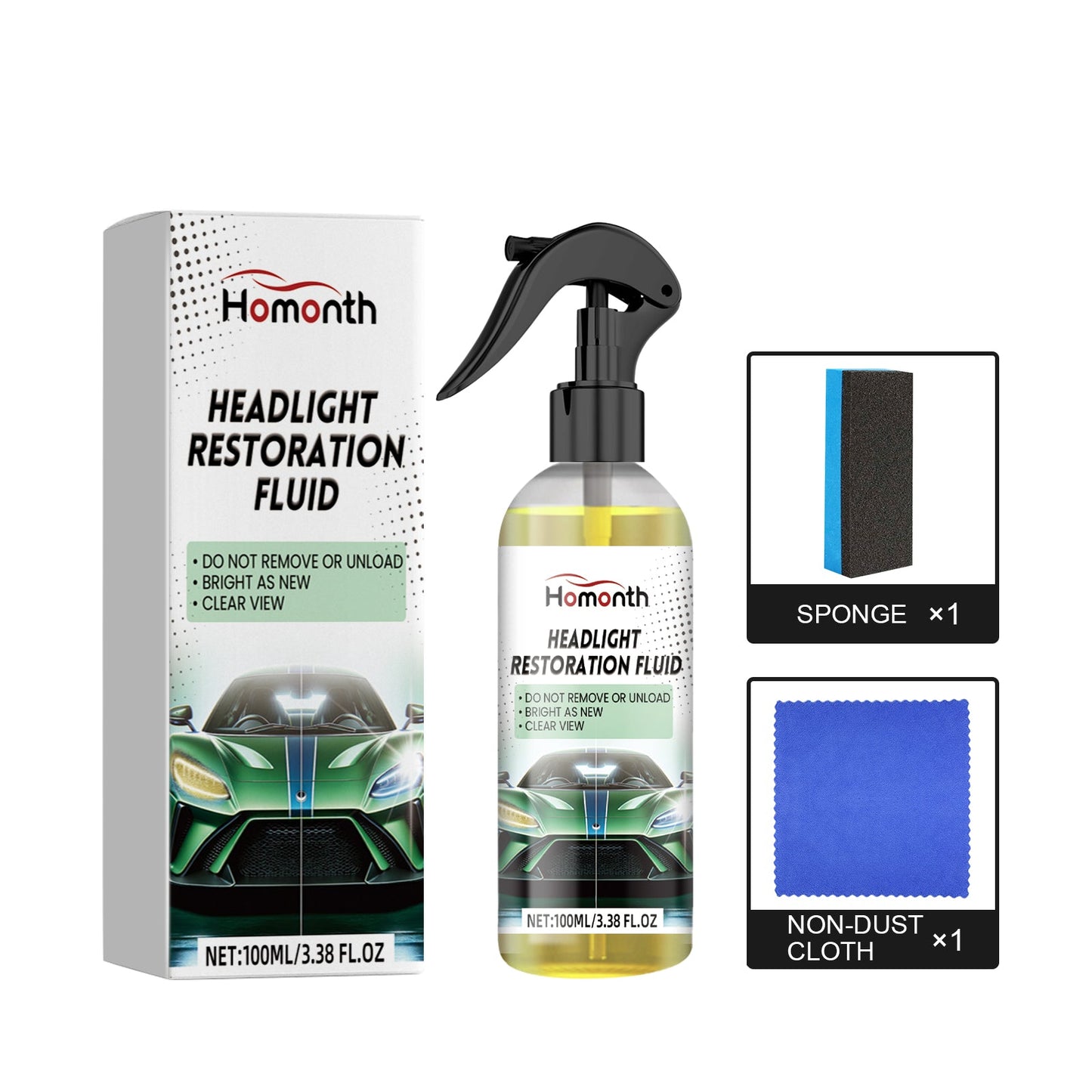 Premium Headlight Restoration Fluid for Clear Visibility