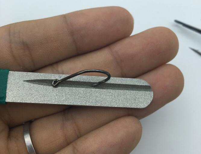 Rompin Fishing Hook Hone Sharpener Diamond for treble Fishing Hook - Korvel