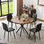 Dining Chairs Set of 4, Modern Kitchen Dining Room Chairs, PU Dining Chair Upholstered Cushion Seat and Sturdy Metal Legs - Korvel