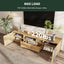 70 inch modern TV stand with 3 cabinets and drawers, entertainment center can accommodate TVs under 80 inches - Korvel