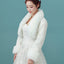 Bride's wedding dress fur shawl women's warm white cloak cheongsam jacket red cloak - Korvel