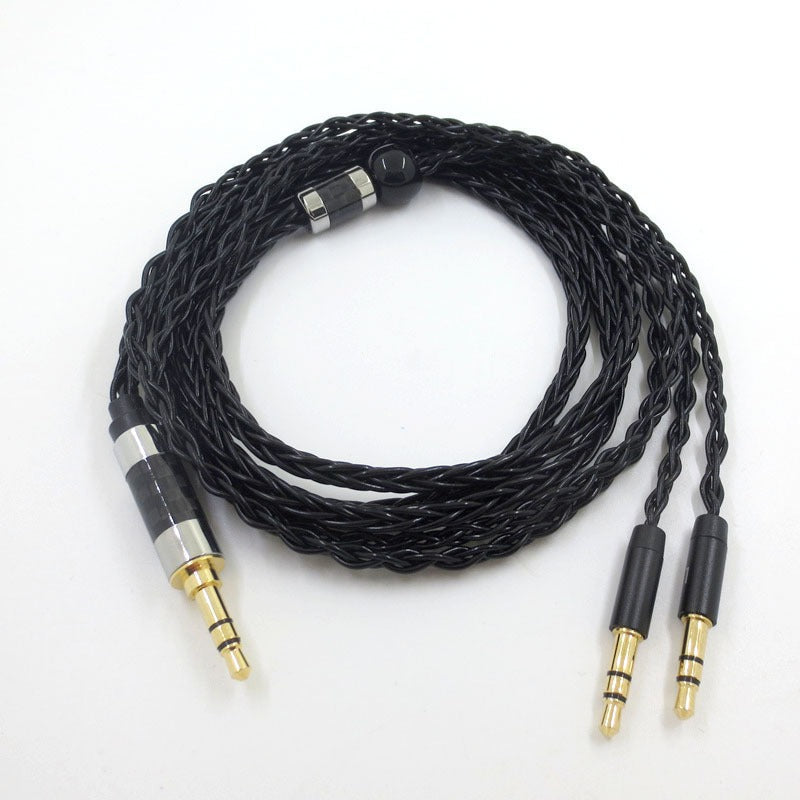 Suitable for Tianlong AH-D7100 7200 D600 HIFIMAN dual 3.5mm silver plated balanced headphone cable - Korvel