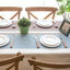 90x90 cm Plaid Decorative Linen Tablecloth with Tassels