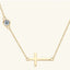 Cross 925 Sterling Silver Moissanite Necklace - Korvel