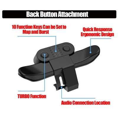 Programmable Back Button Extension for PS4 Controllers