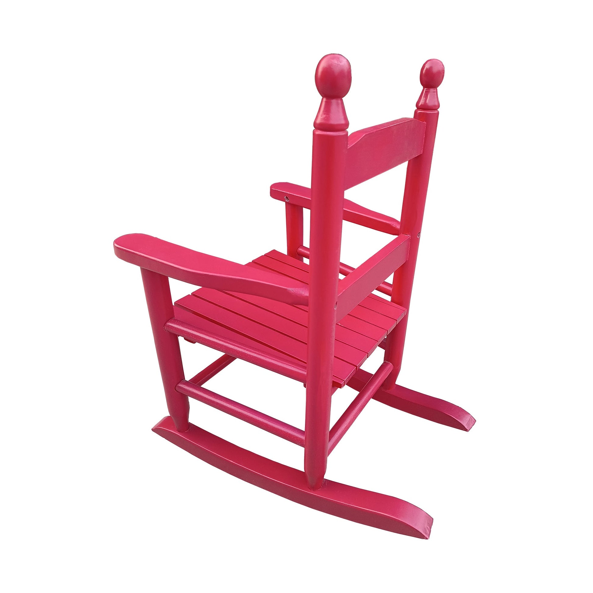 Children's rocking red chair Indoor or Outdoor -Suitable for kids-Durable Solid Wood - Korvel