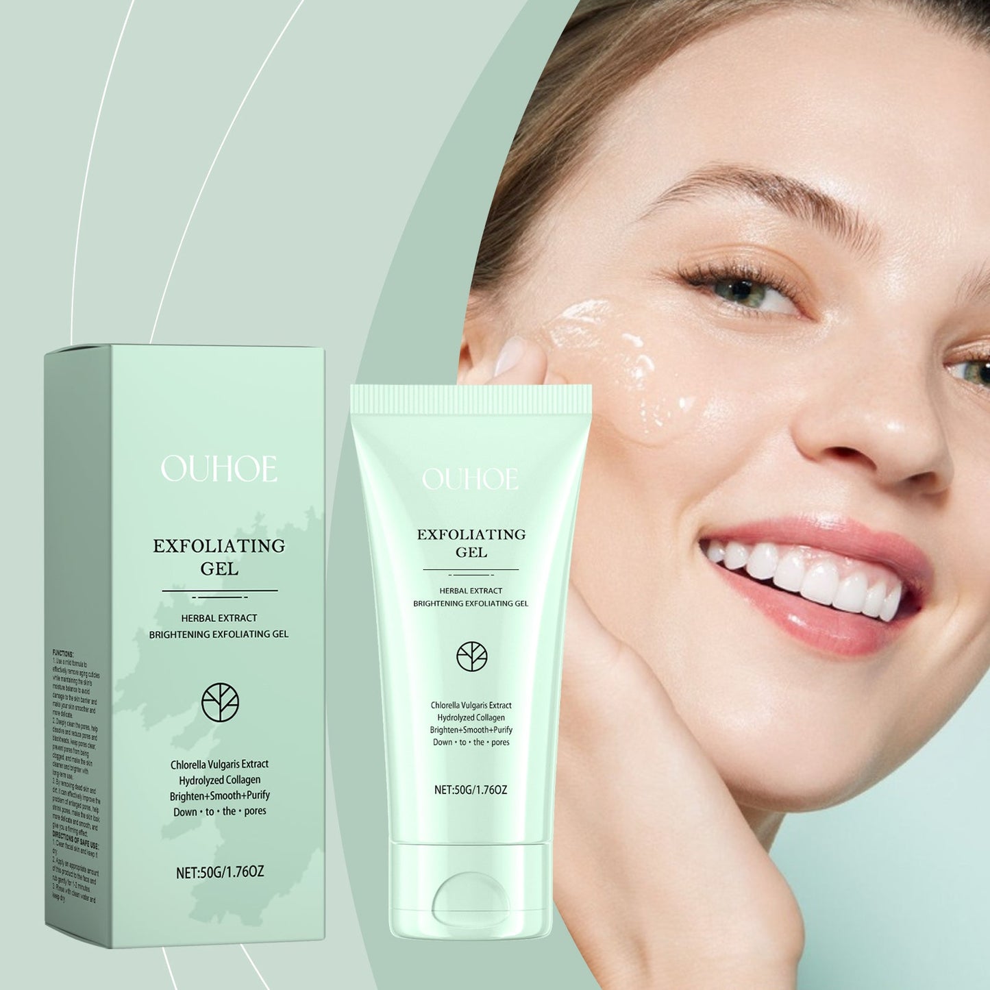 Herbal Cleansing Gel For Gentle Skin Care, Cleansing, Hydrating And Pore Narrowing Facial Treatment - Korvel