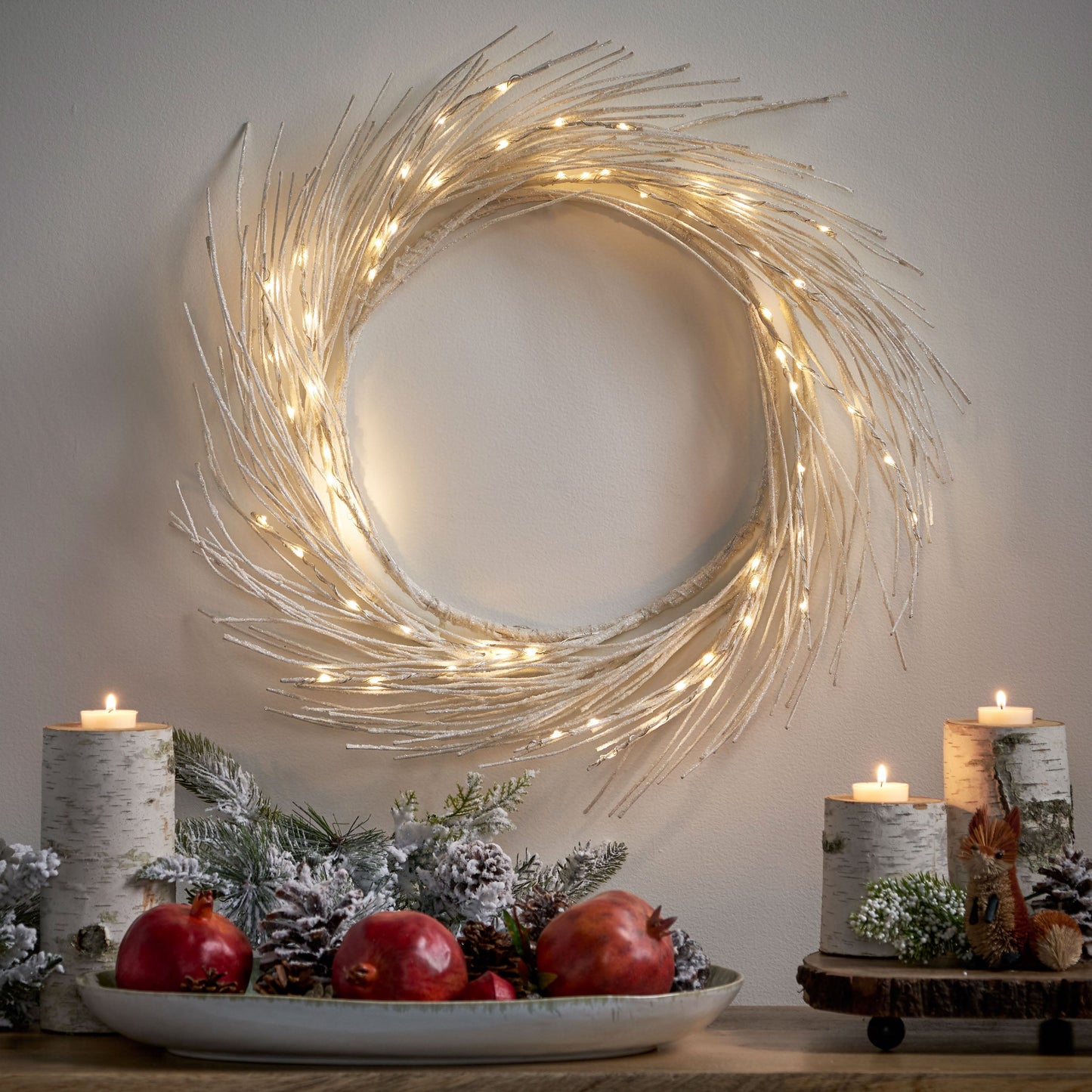 Couronne en papier de 24" avec lumière LED