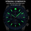 Multi-Functional Waterproof Night Light Men's Quartz Watch
