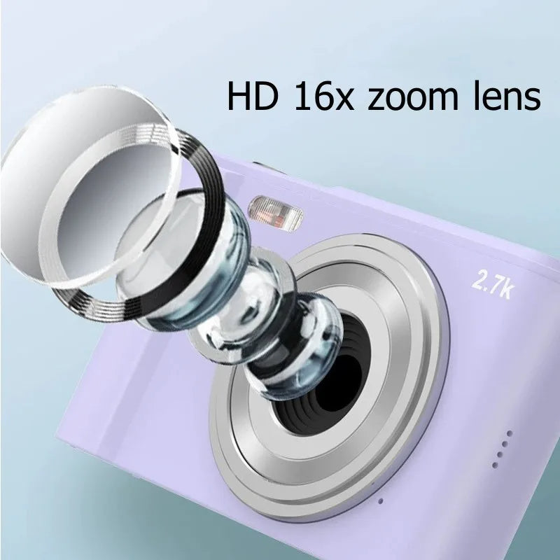 48 Million Pixel Hd Digital Camera 2.8 Inch Lcd Screen 16X Digital Zoom Periscope Lens Support Video Auto Focus Camera For Gift - Korvel