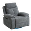 270 degree rotating electric recliner speaker with LED light, USB+C charging port, extendable foot pedal, adjustable backrest - Korvel