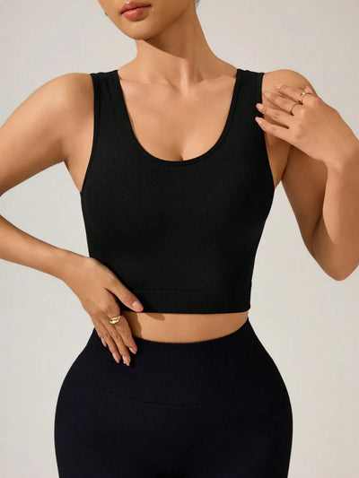 Crisscross Cropped Active Tank - Korvel