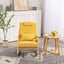 Rocking Chair Upholstered Fabric Rocking Armchair Indoor with High Backrest Glider Chairs and Lumbar Pillow for Living Room - Korvel