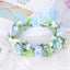 Corona de Flores de Hada Nupcial - Accesorio de Cabello de Tela Elegante