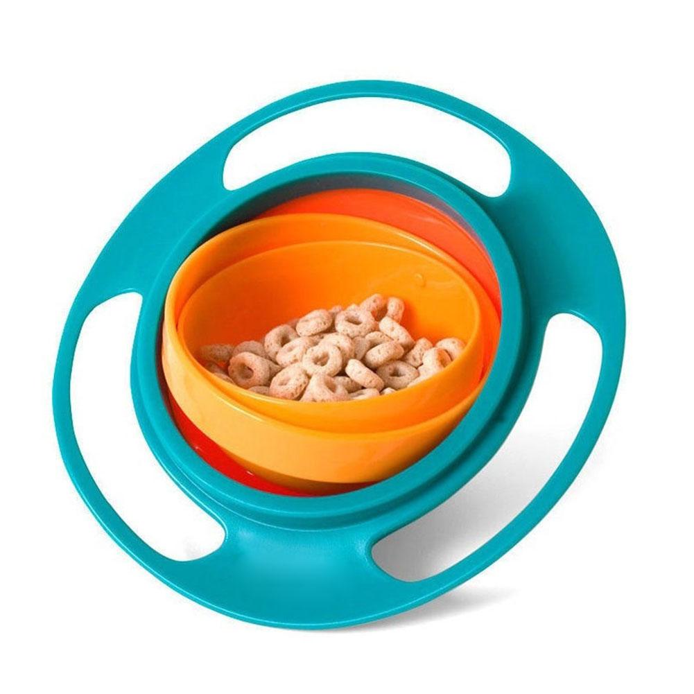 Baby Feeding Dish Cute Baby Gyro Bowl Universal 360 Rotate Spill-Proof Bowl Baby Food Feeding Boxes - Korvel