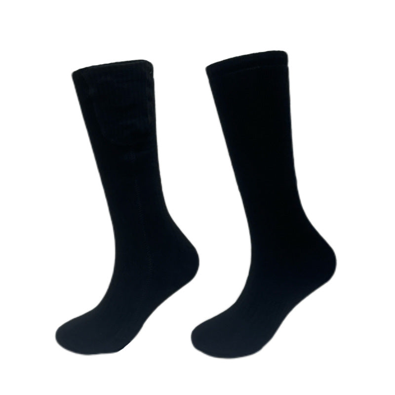 Charging and heating socks, ski socks, electric heating socks, USB charging long tube, warm socks for men and women in winter - Korvel