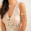 Western Cowboy Style Metal Tassel Arm Chain Bracelet