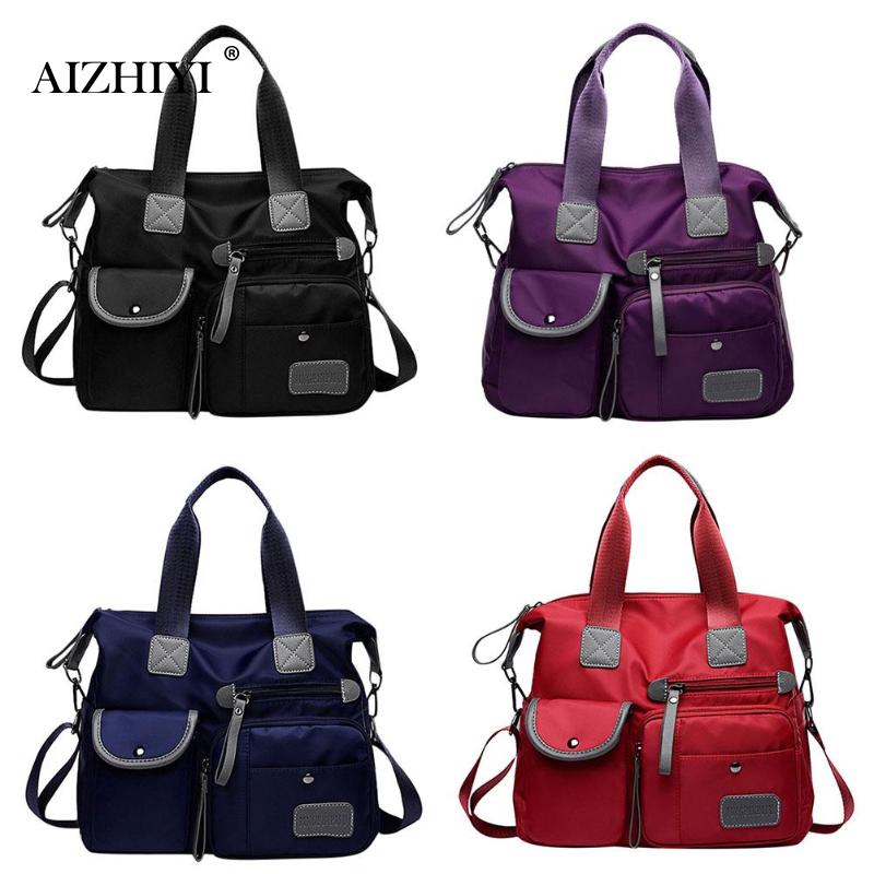 Multiuse Women Waterproof Handbag Nylon Tote Fashion Messenger Crossbody Bags for Women Top-Handle Shoulder Purse Travel Bag - Korvel